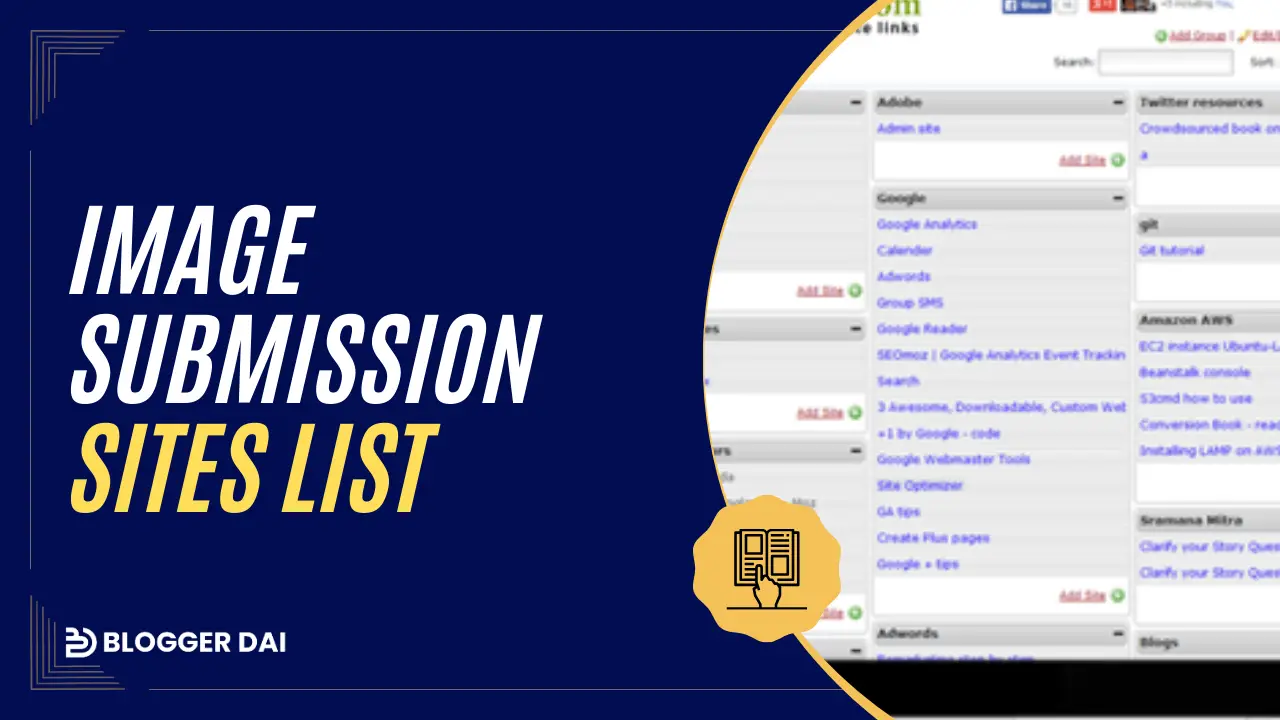 50+ Do-follow Image Submission Sites list