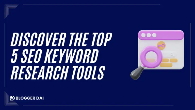 Discover the Top 5 SEO Keyword Research Tools