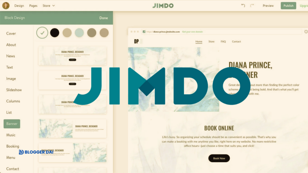 Jimdo website