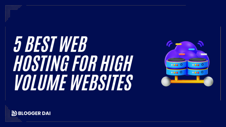 Traffic Thrive 5 Best Web Hosting for High-Volume Websites